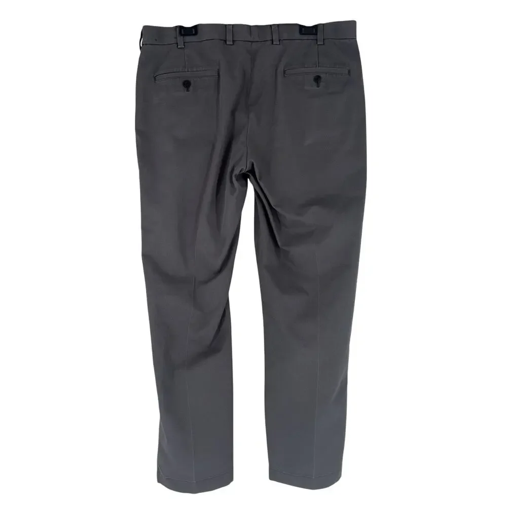 Brooks Brothers Men's Pants Advantage Chino Clark Gray/Taupe 38x31 Slacks Preppy